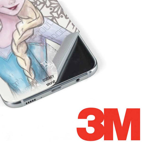 Disney Frozen Elsa Snowflakes Art Galaxy S8 Plus Skin